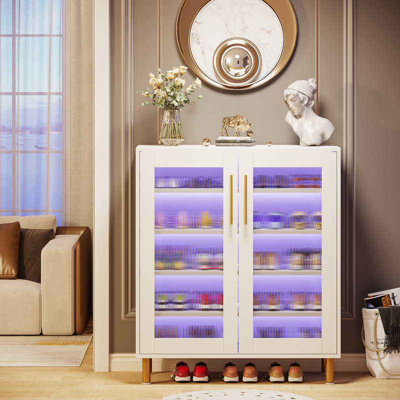 Willa Arlo™ Interiors 22 Pair Shoe Storage Cabinet With